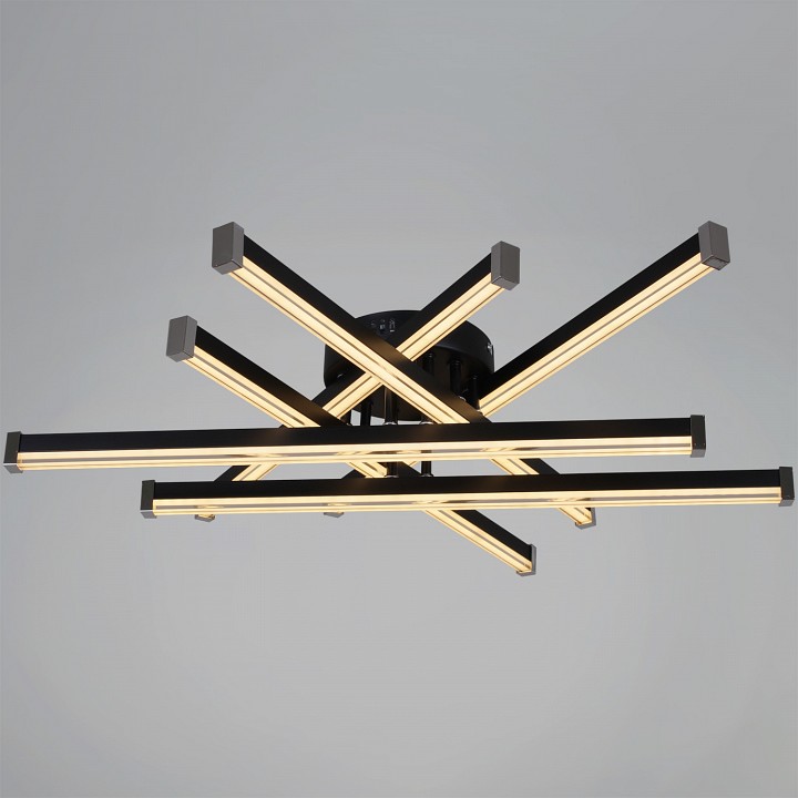 Люстра на штанге светодиодная Reluce 63090-0.3-06 BK