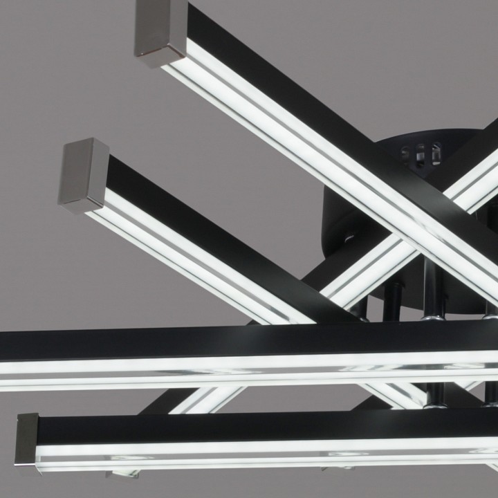 Люстра на штанге светодиодная Reluce 63090-0.3-06 BK