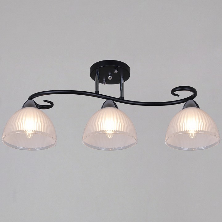 Люстра на штанге  66360-0.3-03 BK+CR