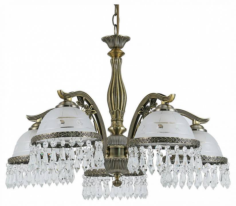 Подвесная люстра Reluce 74397 5xE14 античная бронза 74397-0.4-05 AB