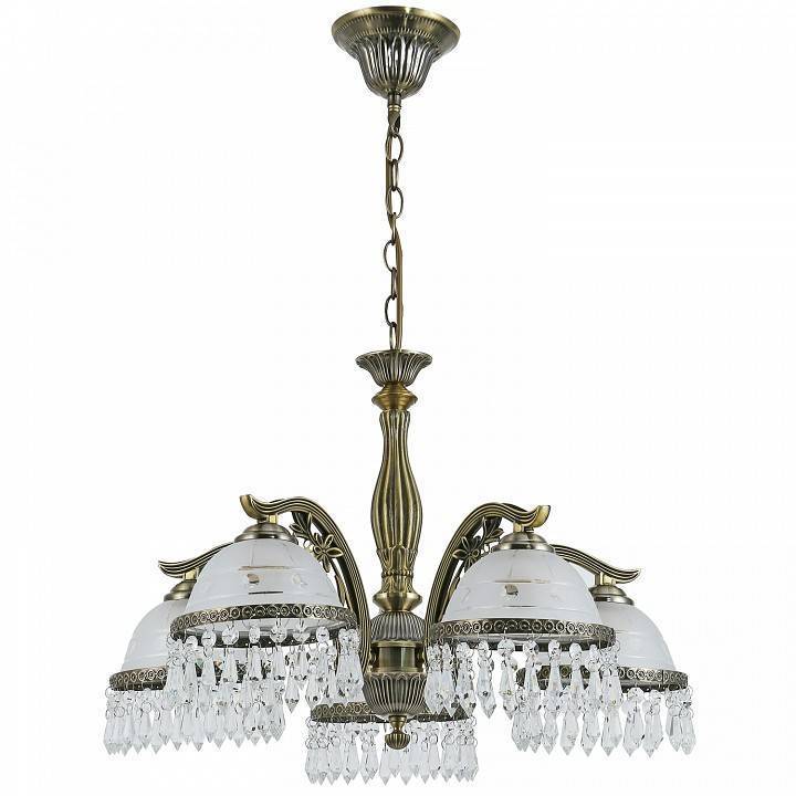 Подвесная люстра Reluce 74397 5xE14 античная бронза 74397-0.4-05 AB