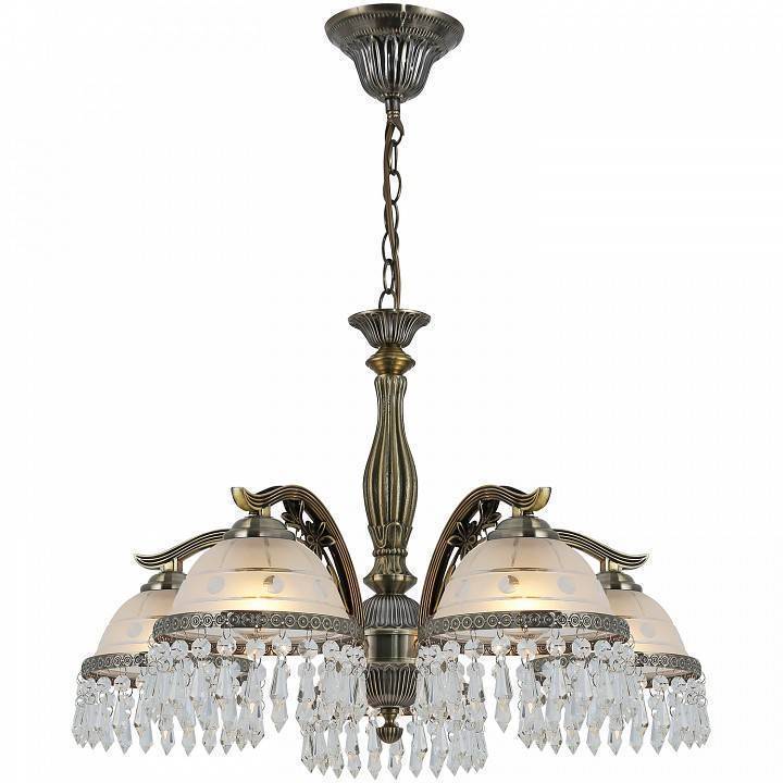 Подвесная люстра Reluce 74397 5xE14 античная бронза 74397-0.4-05 AB