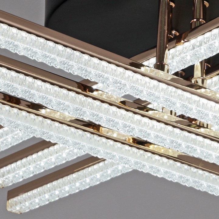 Люстра на штанге  86090-0.3-06A BK+FG