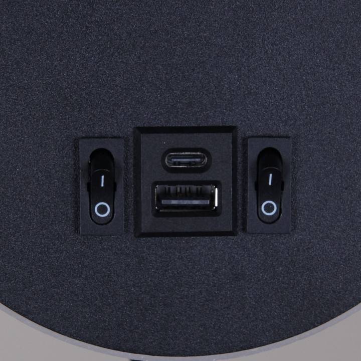 Бра 86203-9.2-001KT LED12W+USB BK