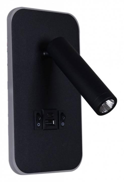 Бра Reluce LED 12 Вт USB 86204-9.2-001KT LED12W+USB BK
