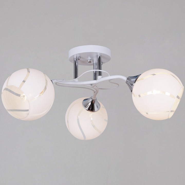 Люстра на штанге  99360-0.3-03 WH+CR