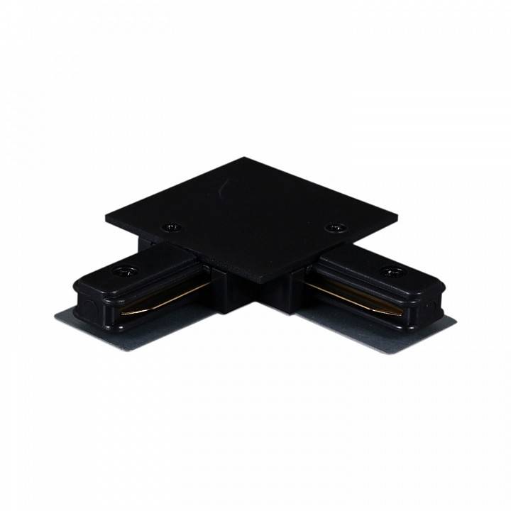Соединитель угловой L-образный для треков встраиваемых Reluce  RL 06044 corner connector BK