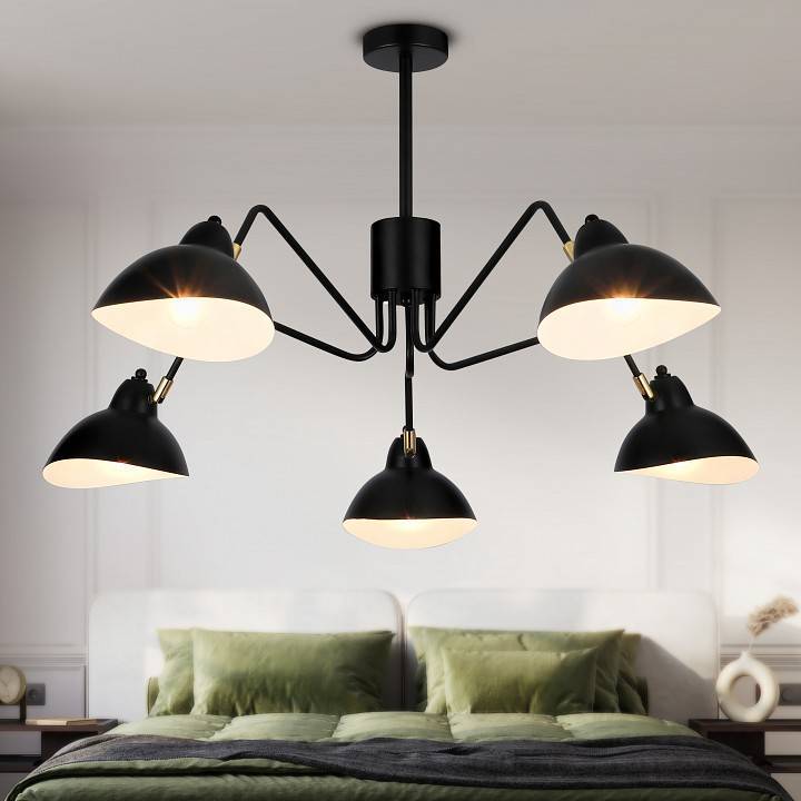 Люстра на штанге Rivoli Geraldine 5xE14 40 Вт Б0055672