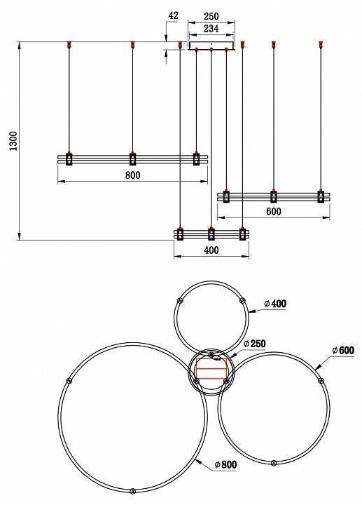 Подвесной светильник Stilfort Tooring 4006/05/03PL