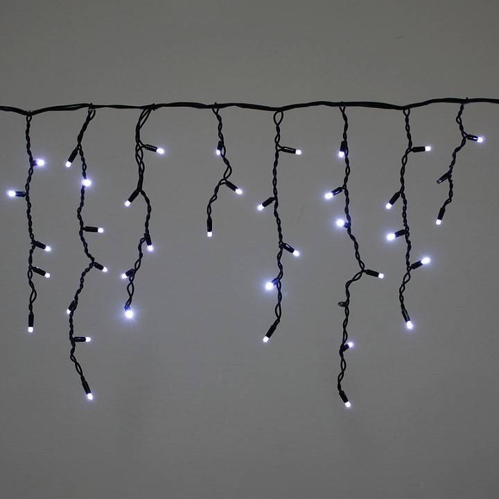 Бахрома световая Sneha A-520 3x0.5 м белый с мерцанием A-520 LED W FLASH