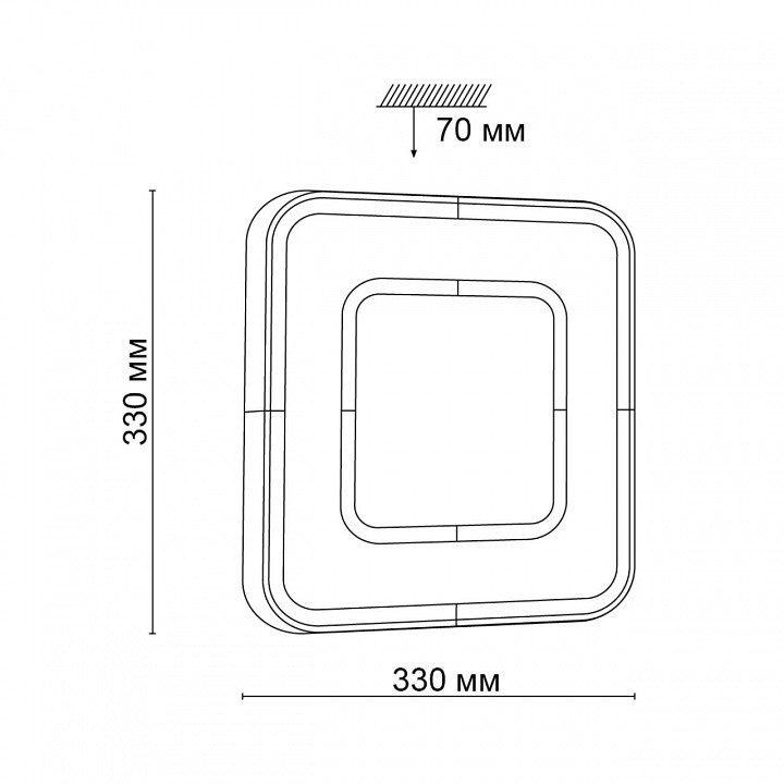 Накладной светильник Sonex Arti 3047/CLN