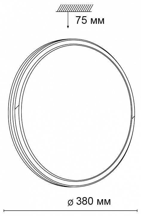 Светильник накладной Sonex Kepa RGB 3058/DL