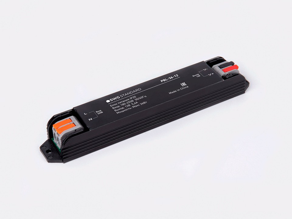 Блок питания SWG PBL 12 В 36 Вт PBL-36-12