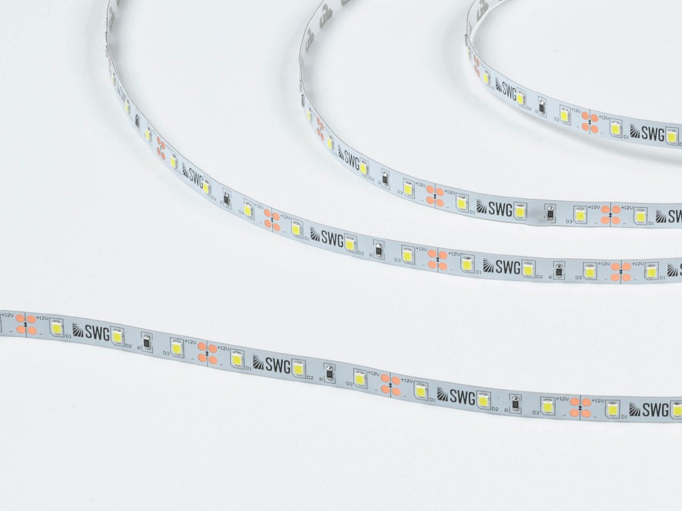 Светодиодная лента SWG SWG260-12-4.8-W-M 4.8 Вт/м 12V IP20 6000K 00-00007261
