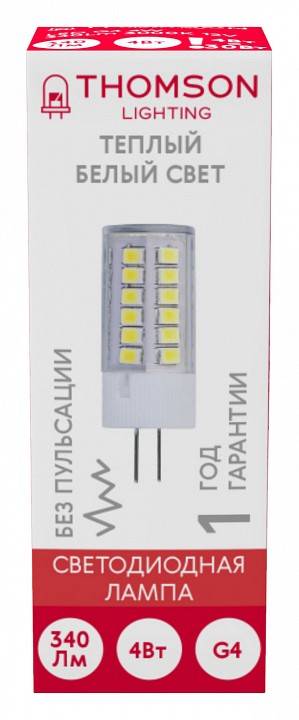Лампа светодиодная Thomson G4 4 Вт 3000 K TH-B4226