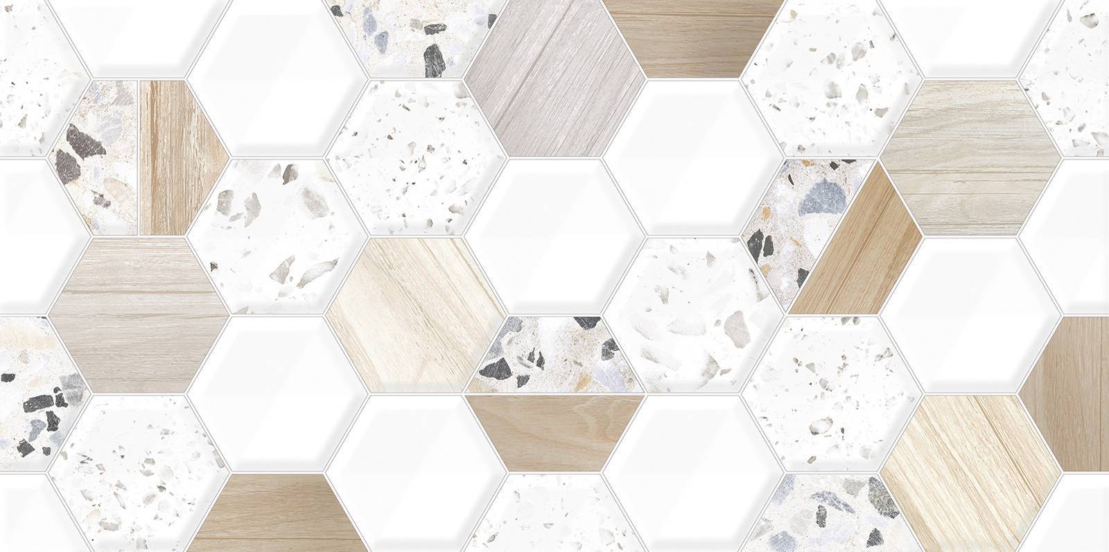 Плитка настенная рельефная Alma Ceramica Bilbao 249х500х8.5 мм TWU09BLB014