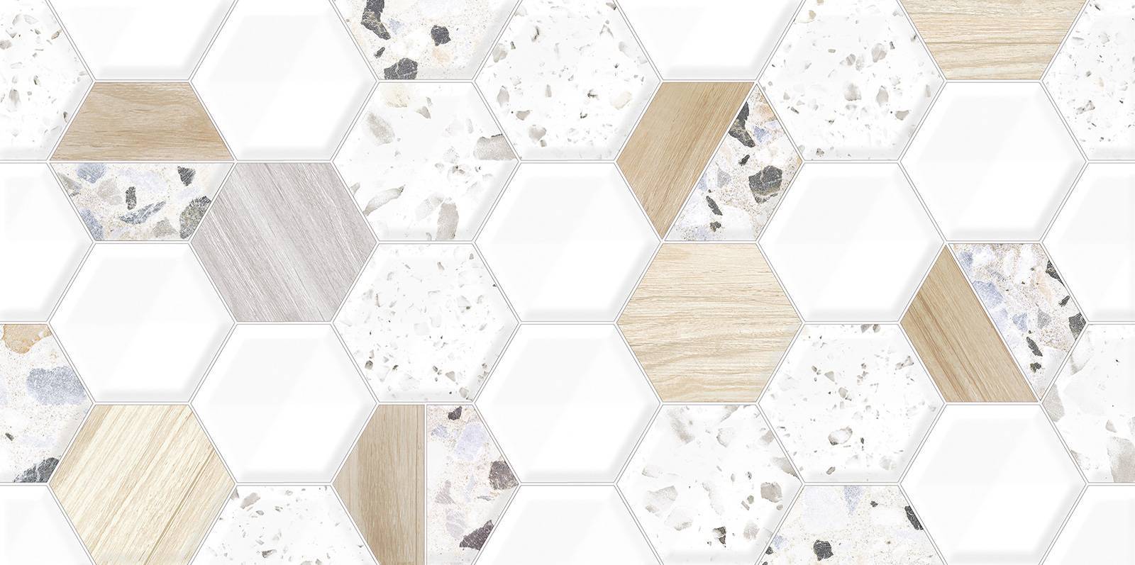 Плитка настенная рельефная Alma Ceramica Bilbao 249х500х8.5 мм TWU09BLB014