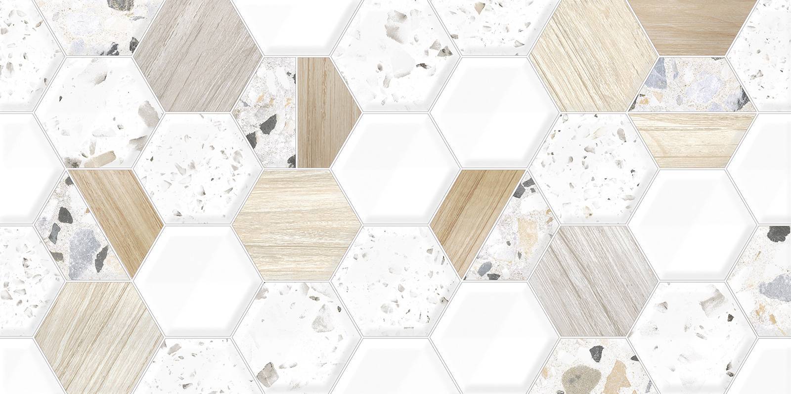 Плитка настенная рельефная Alma Ceramica Bilbao 249х500х8.5 мм TWU09BLB014