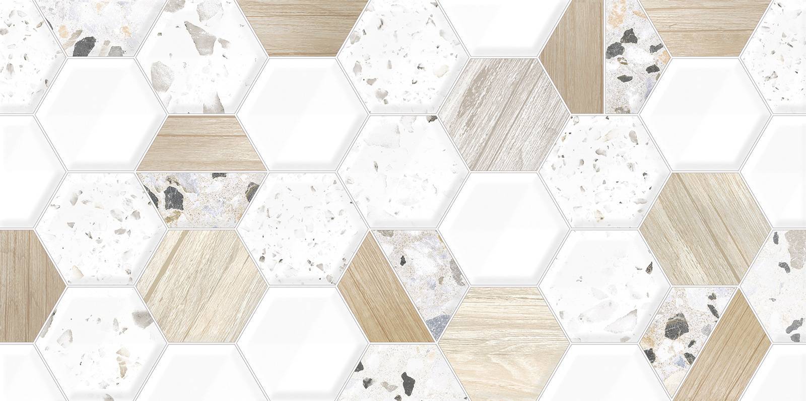 Плитка настенная рельефная Alma Ceramica Bilbao 249х500х8.5 мм TWU09BLB014