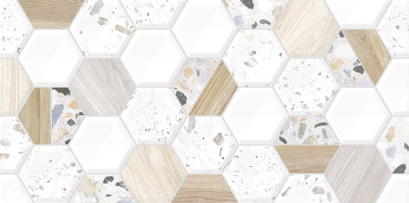 Плитка настенная рельефная Alma Ceramica Bilbao 249х500х8.5 мм TWU09BLB014