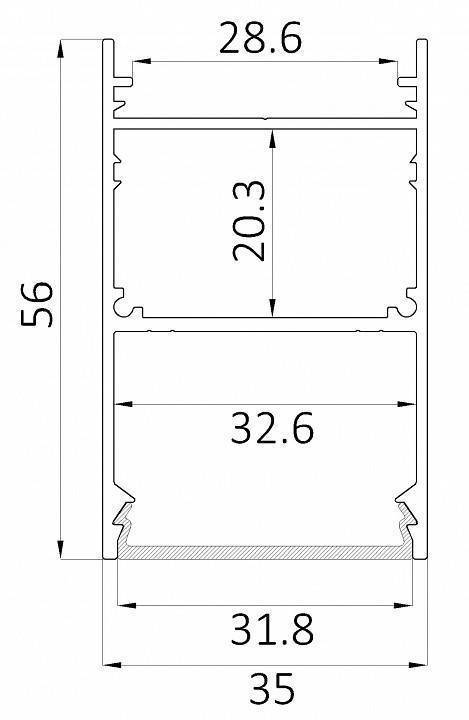Светильник накладной Elektrostandard LINE 3556 6063 18W 3300K черный 0412645
