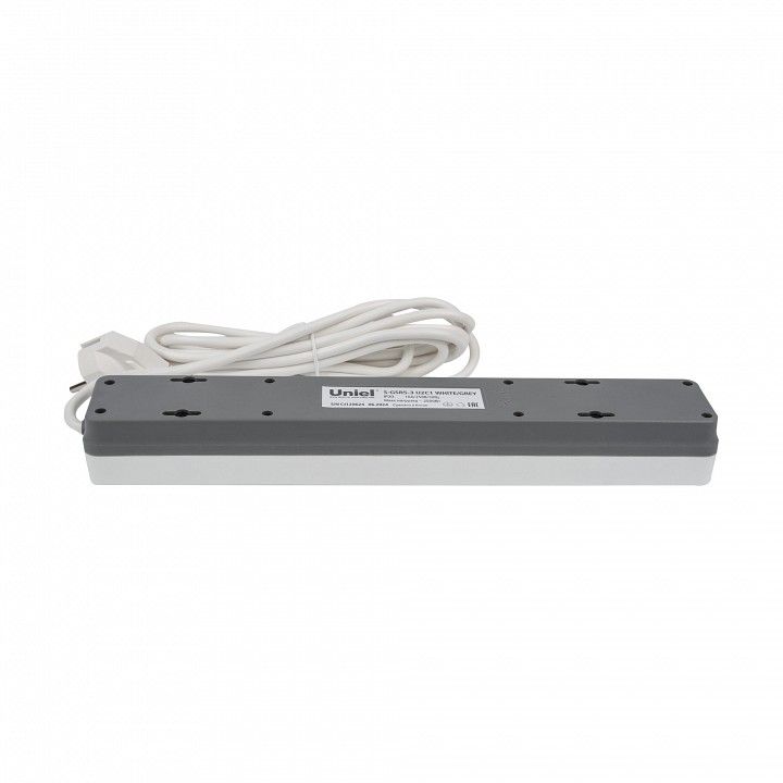 Сетевой фильтр Uniel S-GSR5-3 U2C1 WHITE/GREY UL-00012109