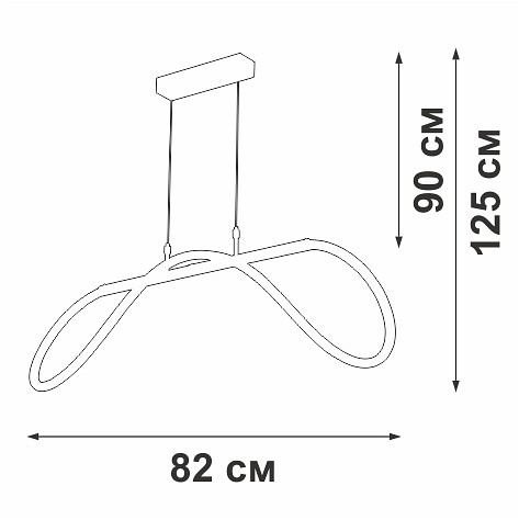 Подвесной светильник Vitaluce V3896 V3896-0/1S