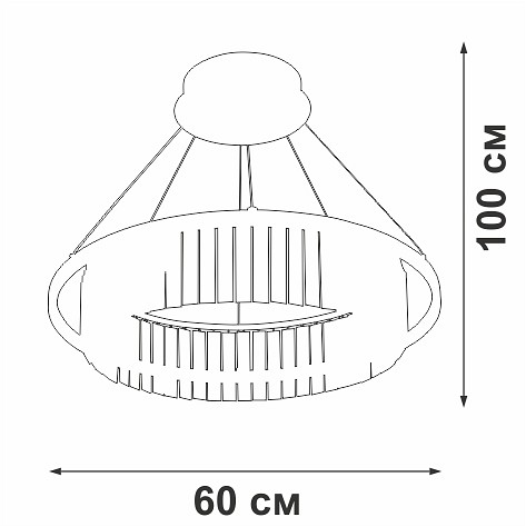 Подвесная люстра Vitaluce V5401 V5401-1/1S