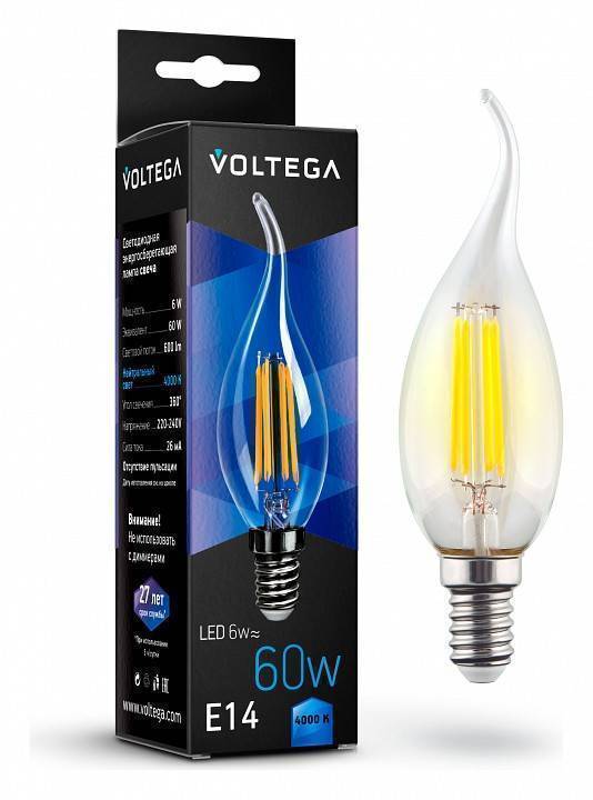 Лампа светодиодная Voltega Candle wind 6W 7018