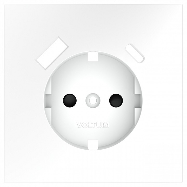 Накладка для розетки с заземлением и со шторками и 2хUSB type A и C Voltum S70 VLS001002