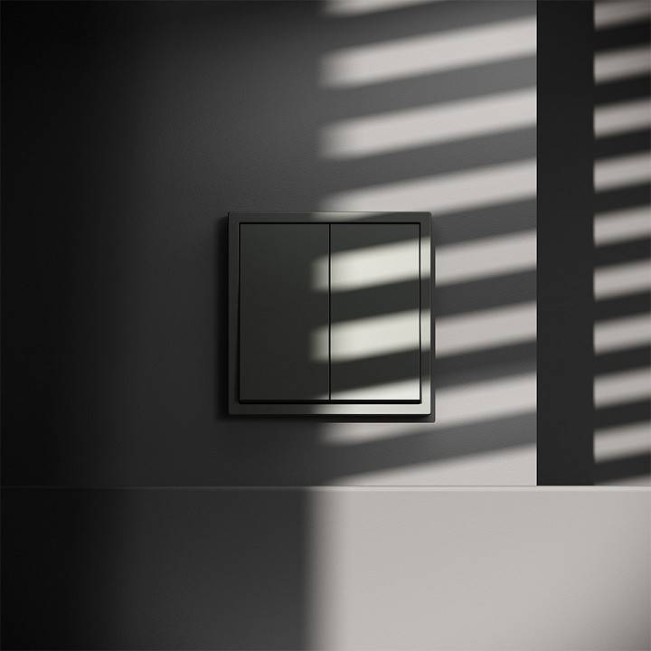 Выключатель проходной двухклавишный без рамки Voltum S70 VLS020306