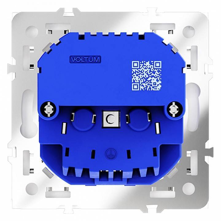 Розетка с заземлением и со шторкой и 2хUSB type A и C, без рамки Voltum S70 VLS040502
