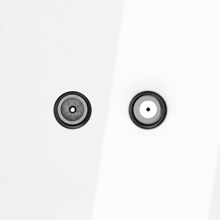 ТВ-розетка и SAT-розетка оконечная без рамки Voltum S70 VLS060401