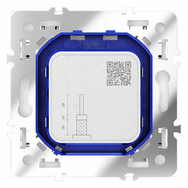 ТВ-розетка и SAT-розетка оконечная без рамки Voltum S70 VLS060401