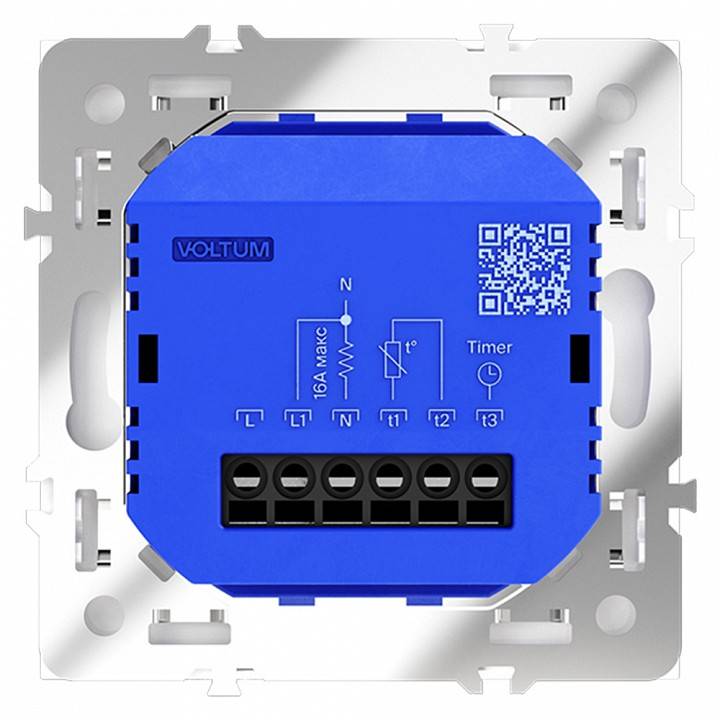 Терморегулятор электромеханический для теплого пола без рамки Voltum S70 VLS070101