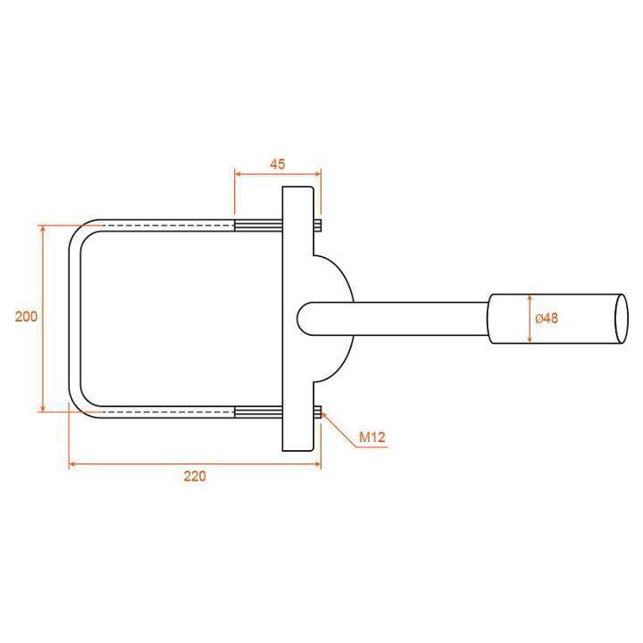 Основание на штанге Wolta К1П-03-035-1-012х06-С