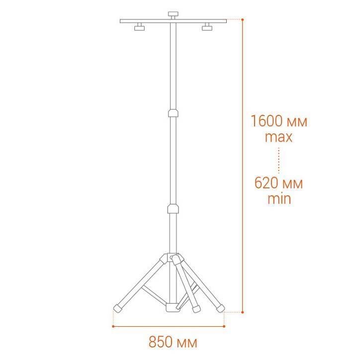 Основание переносное для прожектора Wolta  WFL-TRI/01Y
