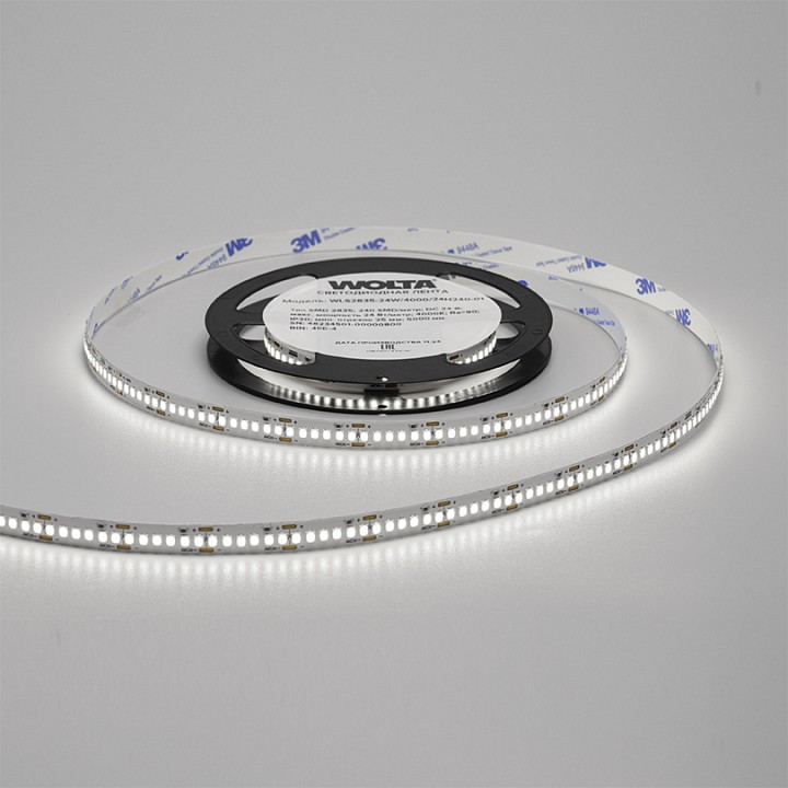 Лента светодиодная Wolta  WLS2835-24W/4000/12H240-01