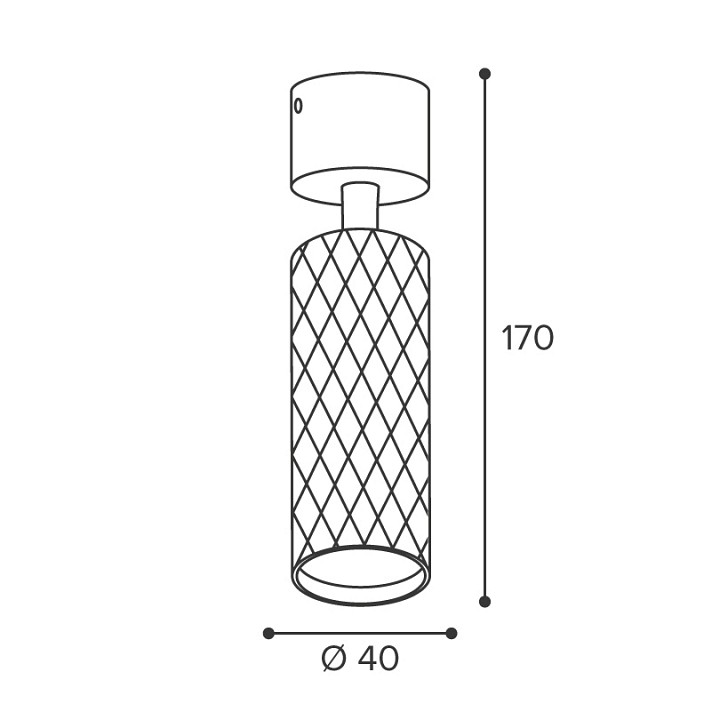 Светильник на штанге Wolta Piccole WSL-MR11/S17BG