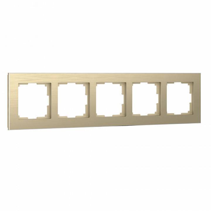 Рамка 5 постов Werkel Aluminium шампань W0051711
