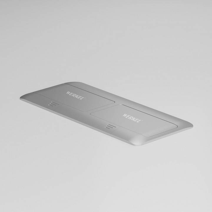 Выдвижной блок для розеток Werkel серебряный a069367