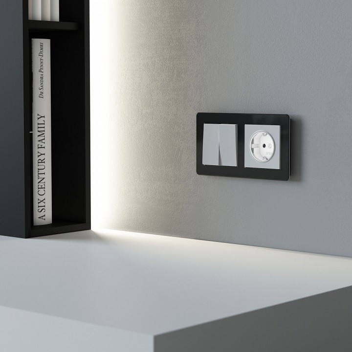 Розетка с заземлением с подсветкой, без рамки Werkel DBQ29 W1171461