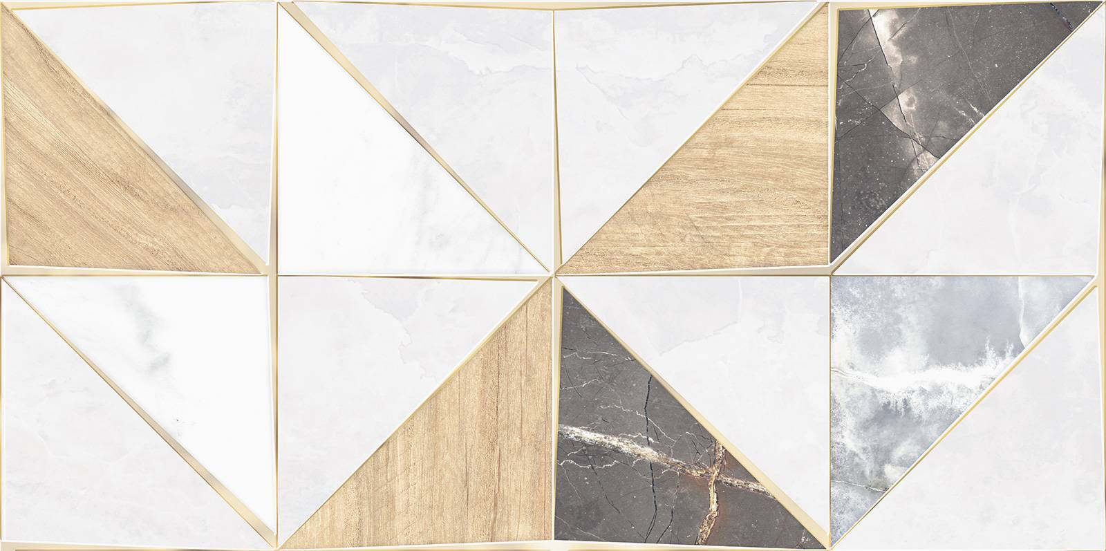 Плитка настенная Alma Ceramica Triangle Mix WT9TRI55 24.9х50 см