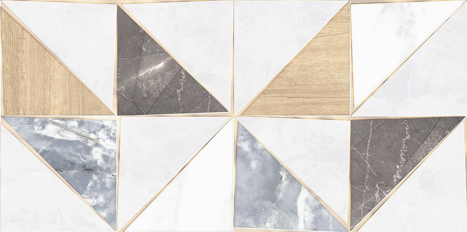 Плитка настенная Alma Ceramica Triangle Mix WT9TRI55 24.9х50 см