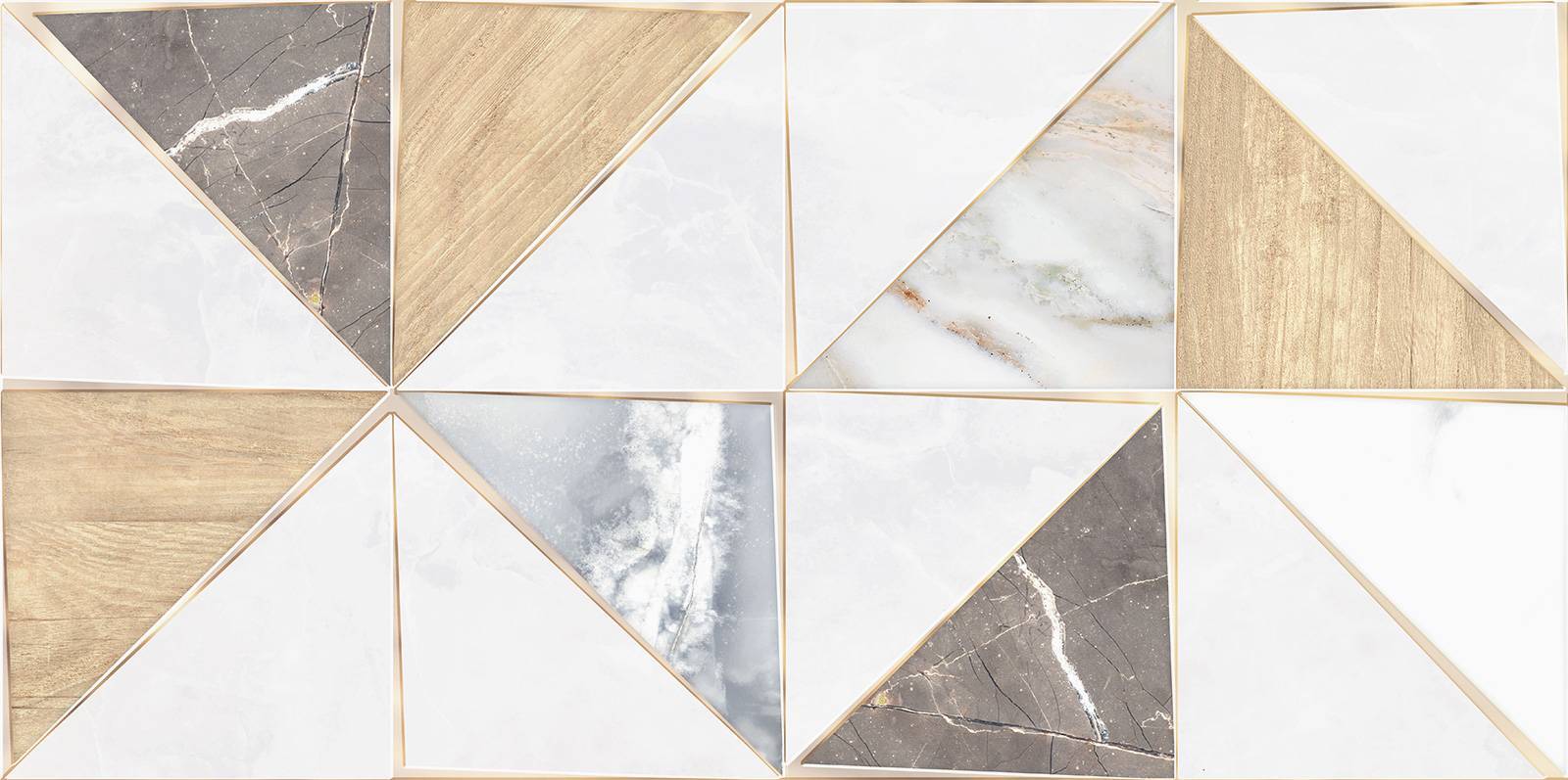 Плитка настенная Alma Ceramica Triangle Mix WT9TRI55 24.9х50 см