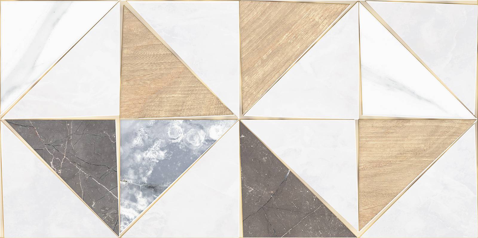 Плитка настенная Alma Ceramica Triangle Mix WT9TRI55 24.9х50 см