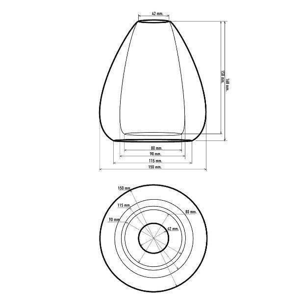 Плафон стеклянный 33 идеи S.30 S.30.TR
