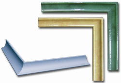 Уголок-срез Керами-Декор 3.5х20 см салатовый комплект 120 шт (60 левых и 60 правых) ф5121