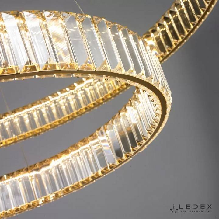 Подвесной светильник iLedex Woodstock 60 Вт 3000 K 10920P/2-60W-3000K (10/6) GL-CL