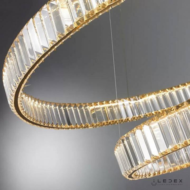 Подвесной светильник iLedex Woodstock 60 Вт 3000 K 10920P/2-60W-3000K (10/6) GL-CL